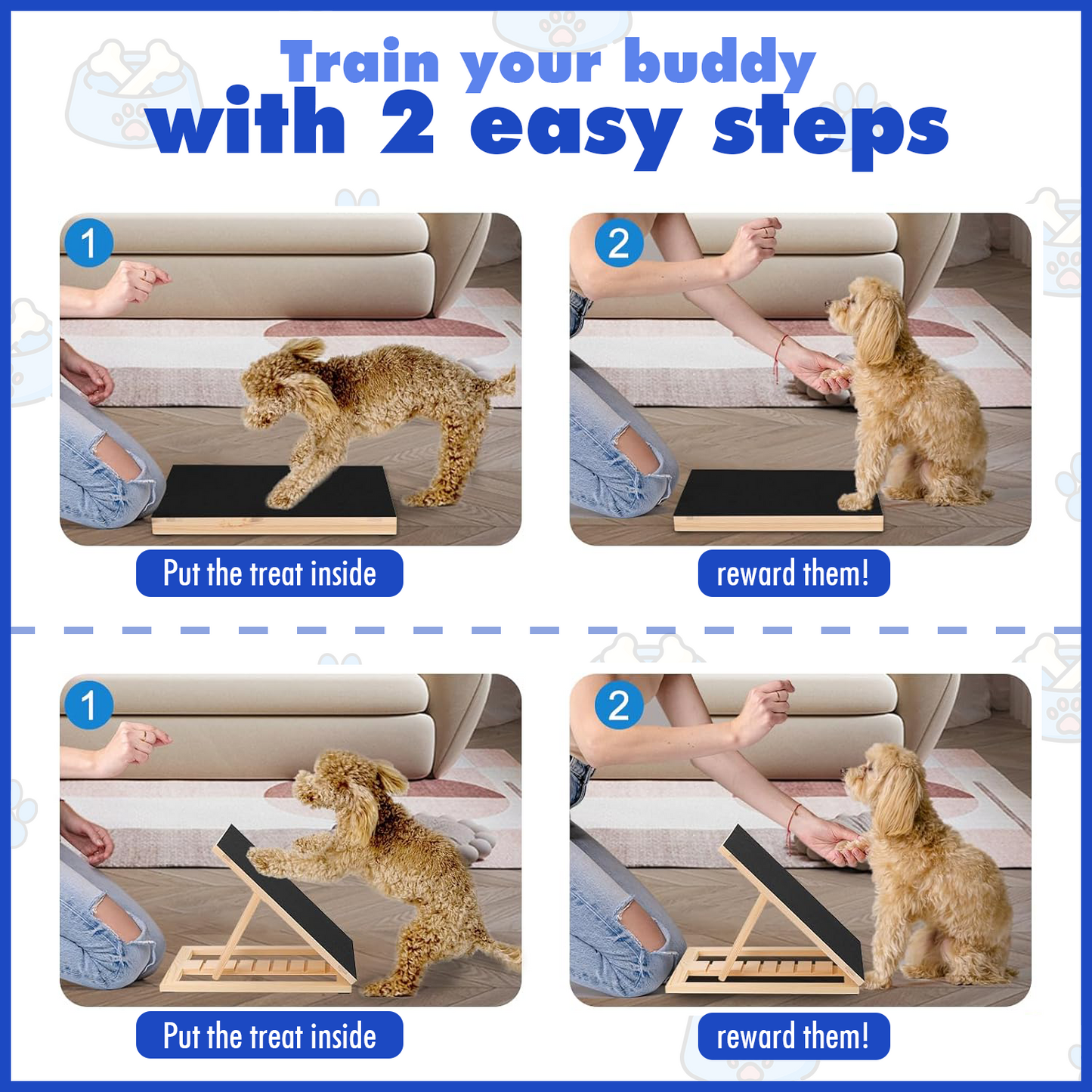 PawTrim Pro™ – Dog Nail Scratch Board & Treat Drawer