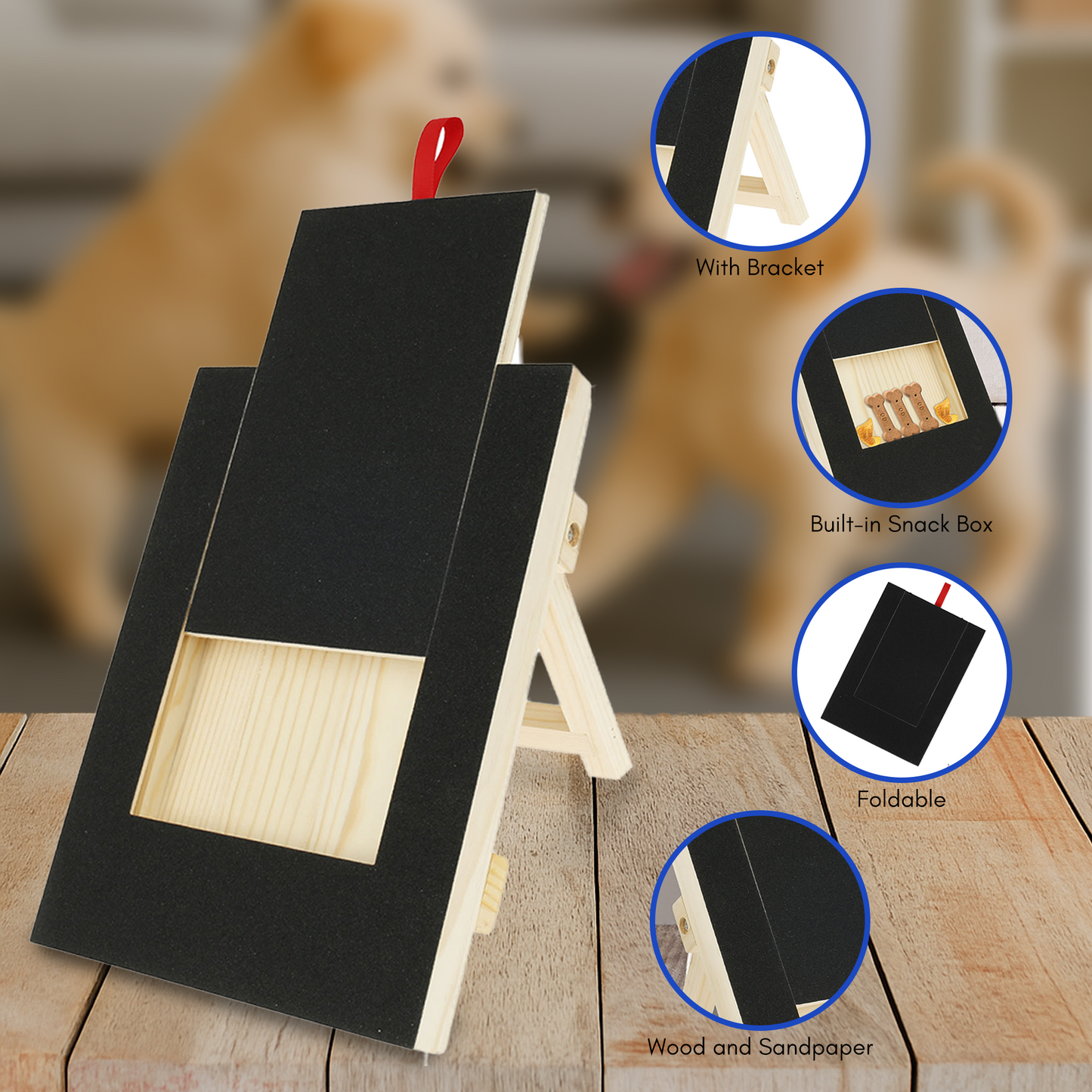 PawTrim Pro™ – Dog Nail Scratch Board & Treat Drawer