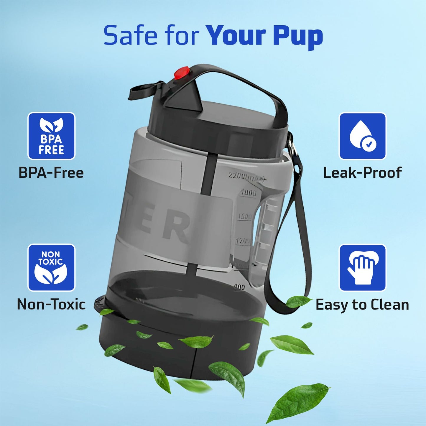 HydraPaw™ Half-Gallon Portable Water Tank