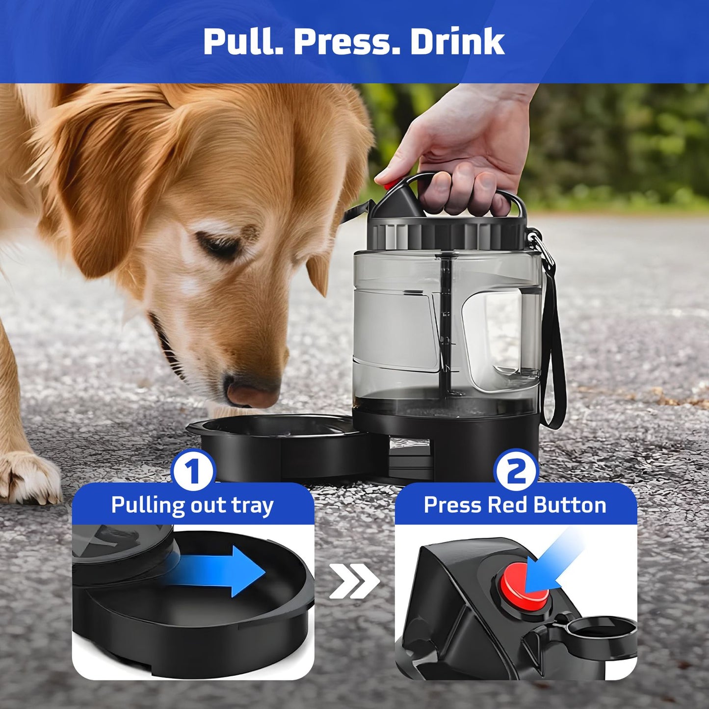 HydraPaw™ Half-Gallon Portable Water Tank