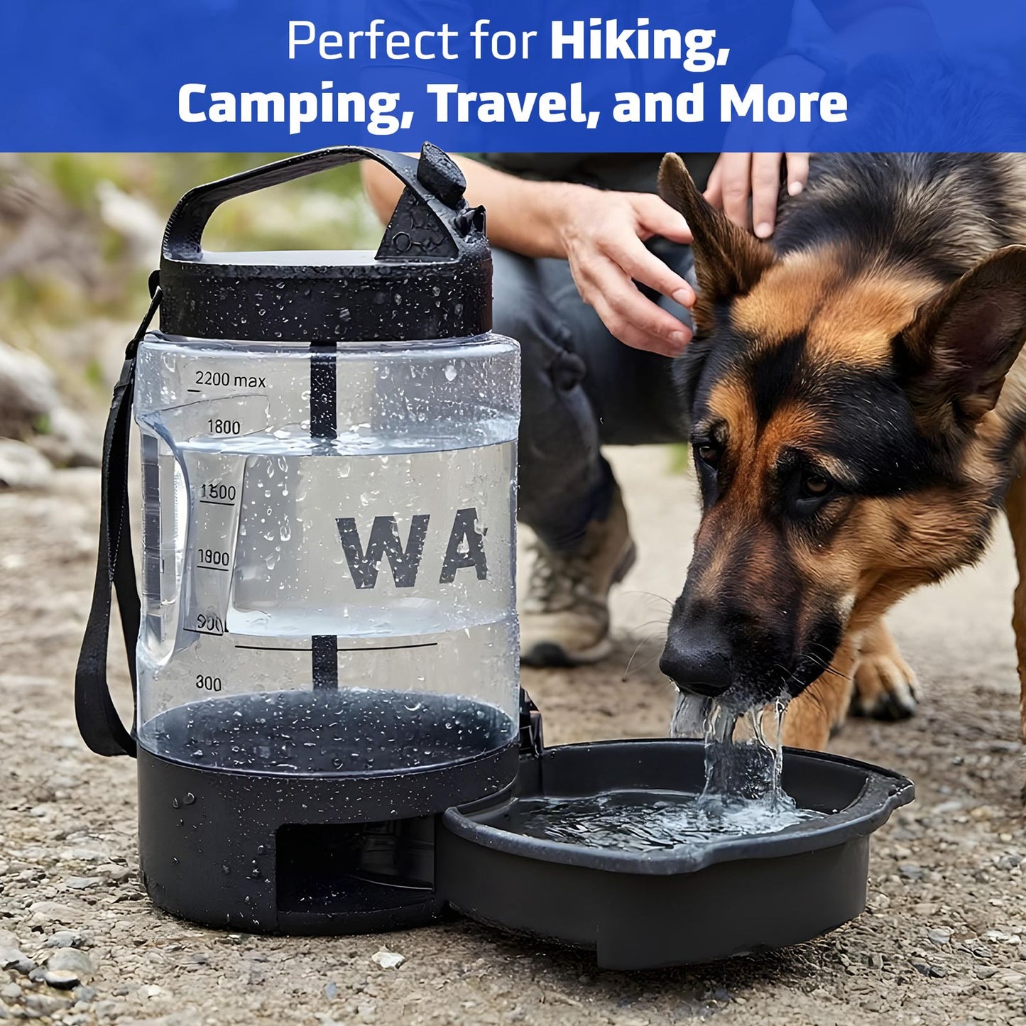 HydraPaw™ Half-Gallon Portable Water Tank