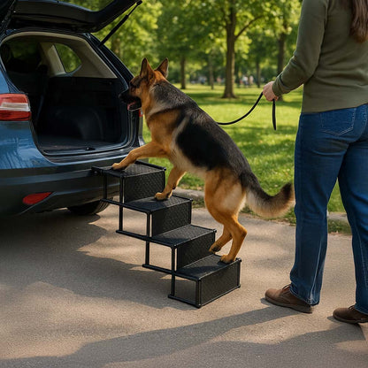 PawStairs™ – Portable Vehicle Stairs for Dogs
