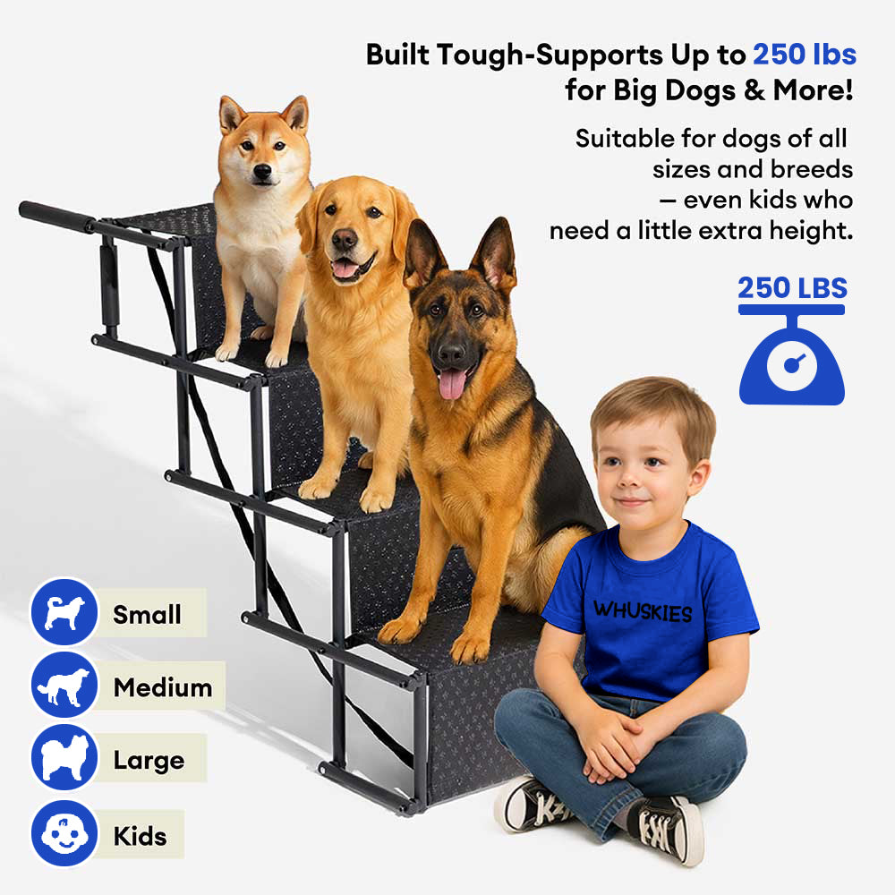 PawStairs™ – Portable Vehicle Stairs for Dogs
